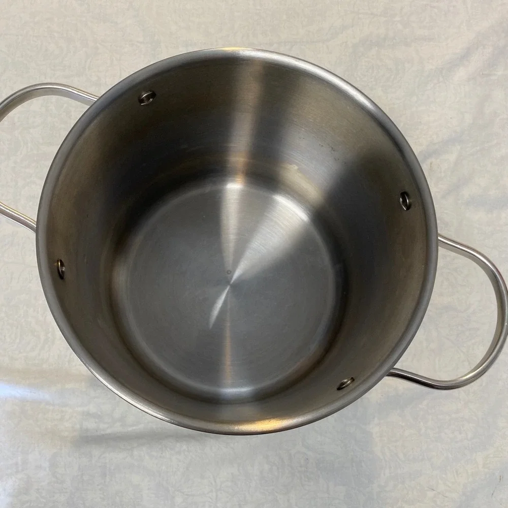 Grand Gourmet Stainless Steel Stock Pot w/ Glass Lid 8 Qt‎ Soup Pasta Pot